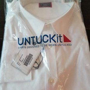 UNTUCKit Men's XL white long sleeve shirt